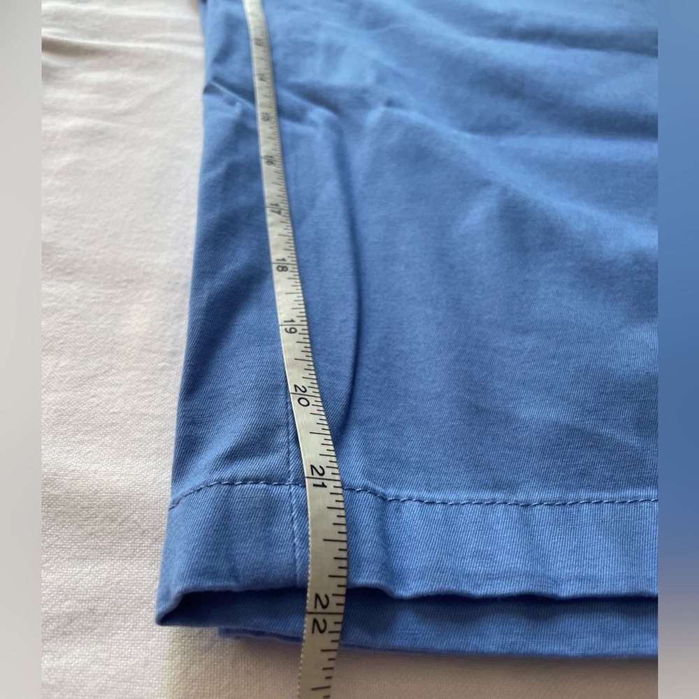 Talbots CURVY Blue Skimmer Capri Peddle Pusher Pants NWT Button Detail - Picture 9 of 14